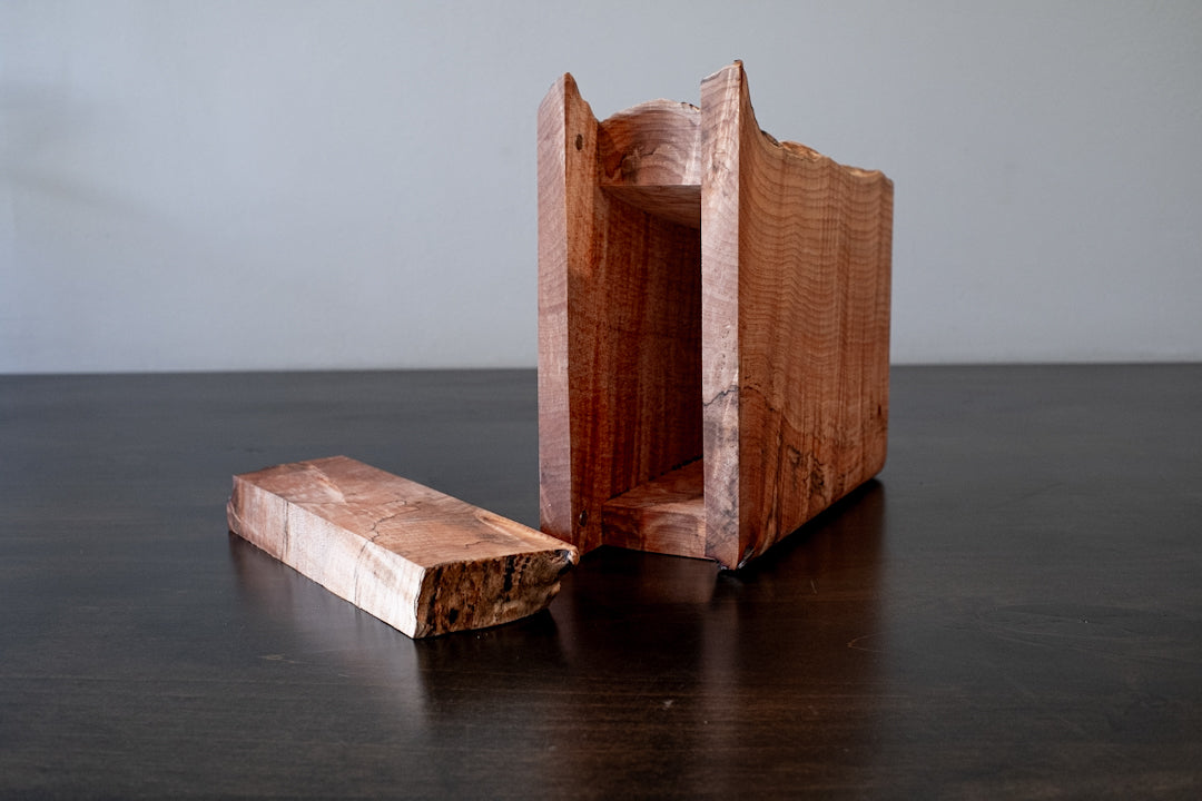 Live Edge Wood Urn